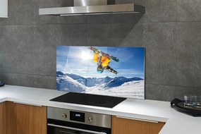 Panel nad Blat Kuchenny Człowiek z Deską w Górach