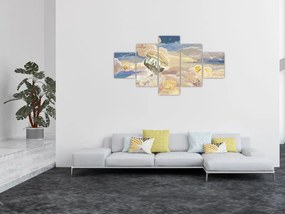 Obraz - Niebiańskie Meduzy (125x70 cm)