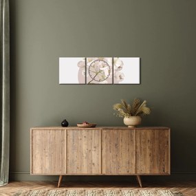 Obraz - Rozkwitaj z wdziękiem N⁰2 (z zegarem) (90x30 cm)