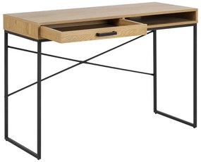 Biurko w dekorze dzikiego dębu Actona, 110x45 cm