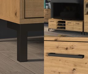 Szafka pod telewizor Nevio 20, dąb artisan