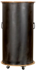 Czarna metalowa szafka na wino liczba butelek 9, 60x115 cm Luni – Interia Home &amp; Living