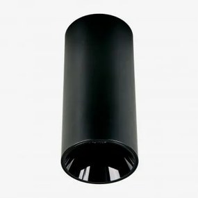 Aplikacja Sufitowa Led Powierzchniowa, Okrągła Ø7,2 Cm, Do Użytku Zewnętrznego, Aluminiowa Luisiana Czarna & 8 W & 23º & Białe Zimne Światło 4000k -