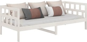 Białe drewniane łóżko dzienne 80x200 S2-C78