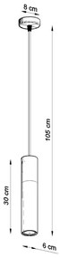 Lampa wisząca PABLO czarna SOLLUX  LIGHTING
