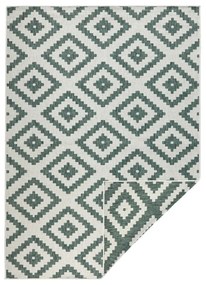 Zielono-kremowy dywan dwustronny NORTHRUGS Malta, 80x150 cm