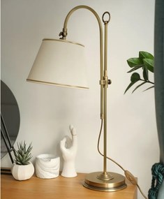 Lampa stołowa z abażurem L-B1W