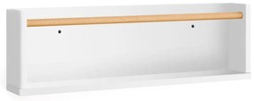 Biała półka dziecięca z litego drewna bukowego 64 cm Shantal – Kave Home
