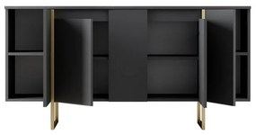 Szafka Luxe Anthracite and Gold