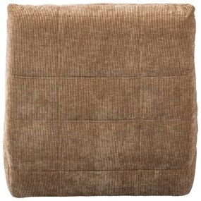 Jasnobrązowy częściowo rozkładany sztruksowy fotel wypoczynkowy Hein – WOOOD