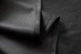 Ciemnoszara zaciemniająca zasłona VELVET 140x250 cm Zawieszanie: Metalowe pierścienie