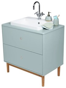 Miętowa wisząca szafka pod umywalkę 80x62 cm Color Bath – Tom Tailor