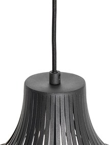 Nowoczesna lampa wisząca czarna 38 cm - Saffira