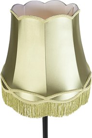 Inteligentna lampa podłogowa czarna z abażurem babci zielonym w tym Wifi A60 - Classico