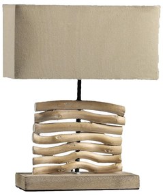 ONLI - Lampa stołowa MARICA 1xE27/22W/230V beżowa 38 cm