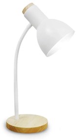 Lampa stołowa MARMA 1xE27/60W/230V biały/kauczukowiec