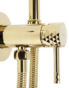 Bateria Bidetowa REA Lungo Loop Diamond Złota