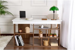 Biurko w dekorze orzecha 120x130 cm Vesper – Kalune Design