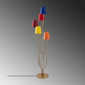 Lampa stojąca z tekstylnym kloszem (wysokość 160 cm) Bonibos – Opviq lights