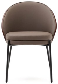 Brązowe krzesło Eamy – Kave Home
