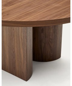 Okrągły stół z blatem w dekorze orzecha ø 150 cm Nealy – Kave Home