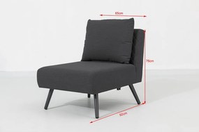 Doppler MELIA LIKA-TEX® ogrodowy zestaw wypoczynkowy antracyt