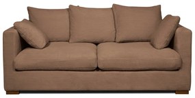 Jasnobrązowa sztruksowa sofa 175 cm Comfy – Scandic