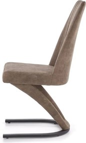Tapicerowane krzesło do jadalni na jednej nodze K338