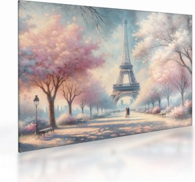 Obraz na szkle – Wiosna w Paryżu (70x50 cm)