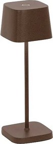 Lampa stołowa LED Zafferano OFELIA PRO MICRO Corten, akumulatorowa i ściemnialna