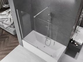 Mexen Velar parawan nawannowy 2-skrzydłowy rozsuwany 160 x 150 cm, transparent, chrom - 896-160-000-01-01