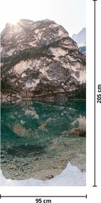 Fototapeta na drzwi - Górskie jezioro (95x205cm)