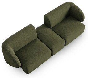 Zielona sofa z tkaniny szenilowej 246 cm Paolo – Milo Casa