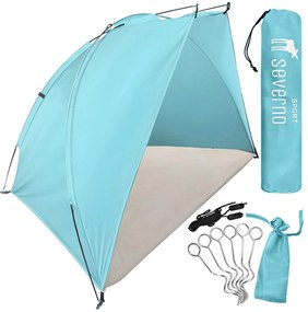 Duży namiot plażowy parawan na plażę półnamiot 220x120x120cm + pokrowiec