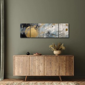 Obraz - Abstrakcja ze złotą kulą (170x50 cm)