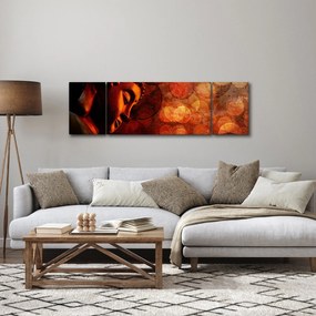 Obraz - Budda w odcieniach czerwieni (170x50 cm)