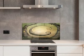 Szkło do Kuchni na Ścianę Światła w Tajemniczym Lesie