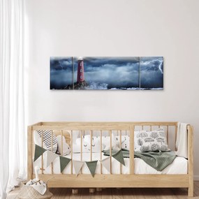 Obraz - Latarnia morska na klifie (170x50 cm)