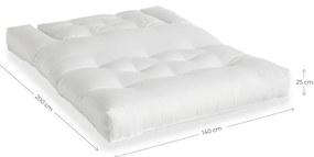 Biała sofa rozkładana odpowiednia na zewnątrz Karup Design OUT™ Hippo White