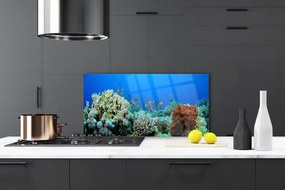 Panel Szklany do Kuchni Kolorowe Życie Oceanu