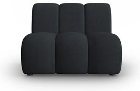 Czarny moduł sofy Lupine – Micadoni Home