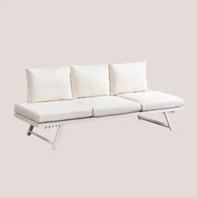 Rozkładana Sofa Ogrodowa Libanc, 3-osobowa Gardenia Biel - Sklum