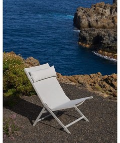 Biały metalowy fotel ogrodowy Canutells – Kave Home