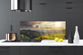 Panel Szklany Złota Godzina na Górskiej Hali