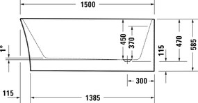 Duravit DuraDelfi wanna narożna