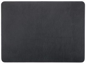 Czarna mata stołowa z imitacji skóry ZicZac Togo, 33x45 cm