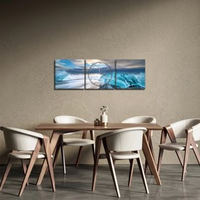 Obraz - Diamond Beach (z zegarem) (90x30 cm)