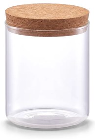 Smukły słoik z korkową pokrywką, 650 ml