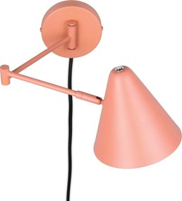 Pomarańczowy kinkiet z elastyczną konstrukcją do kontaktu ø 15 cm Cosima – Trio