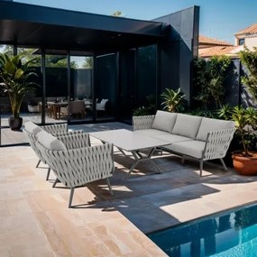 RIVA EXPERT naturalny - zestaw ogrodowy aluminiowy